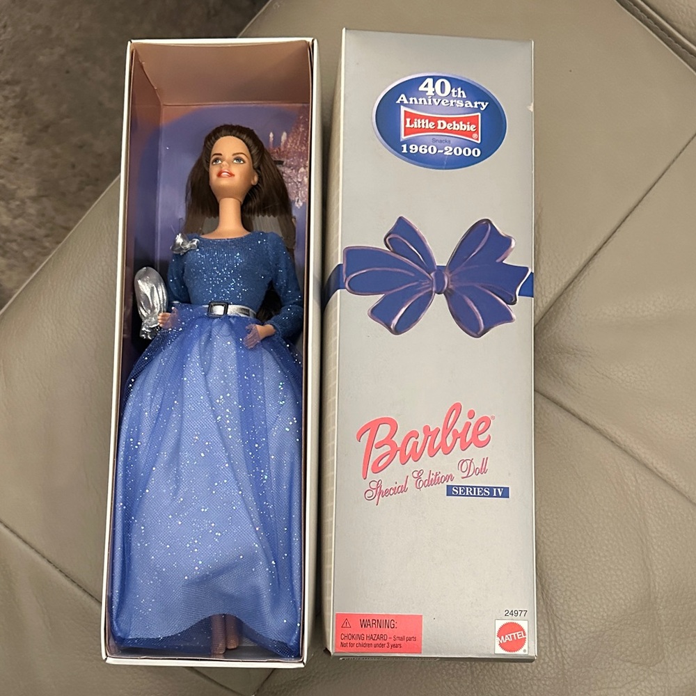 Barbie 40th Anniversary Doll Little Debbie Series IV in Sparkling Blue